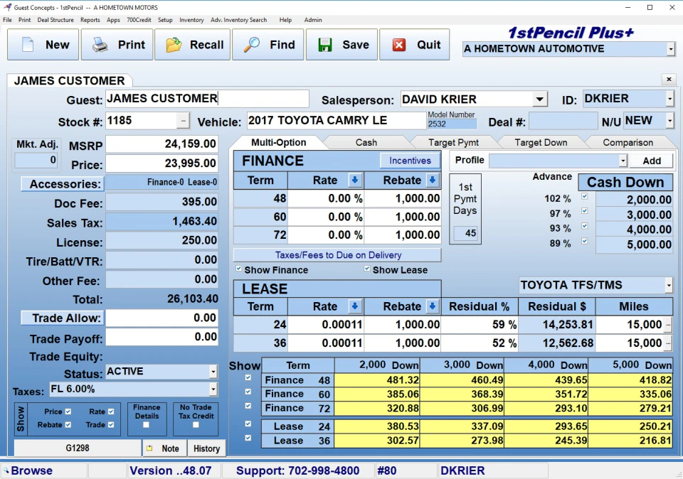 screenshot of 1st Pencil